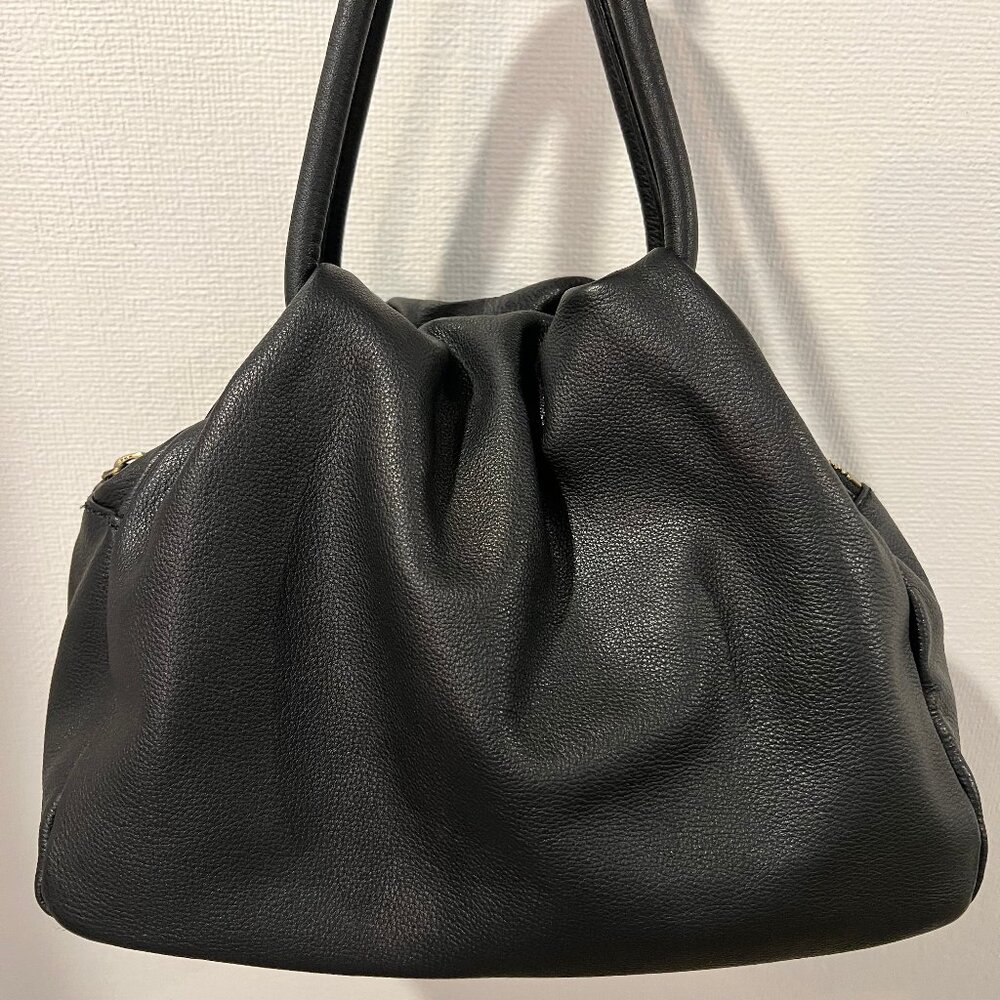 HOBO Darling Leather Satchel, Black